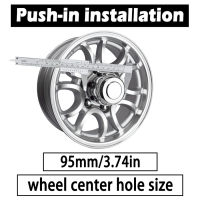 3.74” Push Through Wheel Center Hubcaps