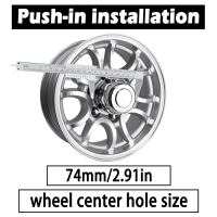 2.91” Push Through Wheel Center Covers