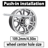 4.25” Push Through Car Wheel Hubcap