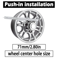 2.8” Push-Thru Wheel Center Hubcap