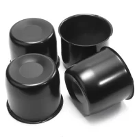 Push Through Center Caps Black 4.25" for Truck Rims