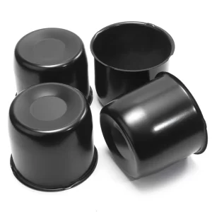 Push Through Center Caps Black 4.25" for Truck Rims