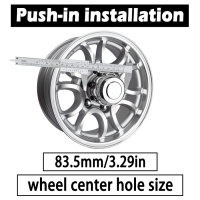 3.27″ Push-Thru Wheel Center Cap