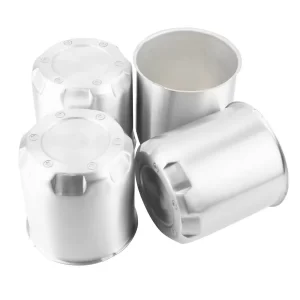 Push Through Center Caps 8 Lug Wheels for Truck Trailer SUV RV