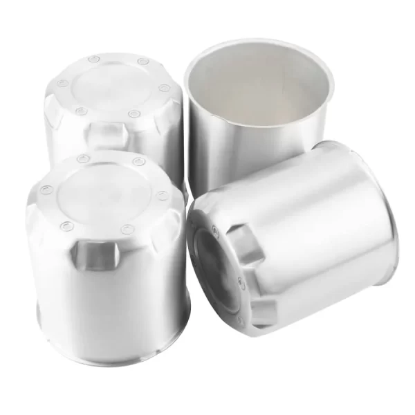 Push Through Center Caps 8 Lug Wheels for Truck Trailer SUV RV