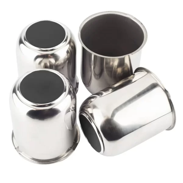 Chrome Wheel Center Caps for 3.19" Truck SUV RV Trailer Rims
