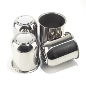 Chrome Wheel Center Caps for 3.74" Truck Rims Center
