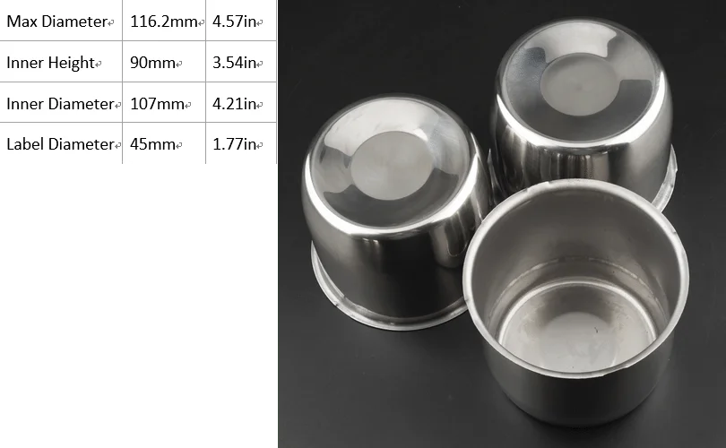 4.25 Inch Push Through Center Cap for RV SUV Truck Trailer