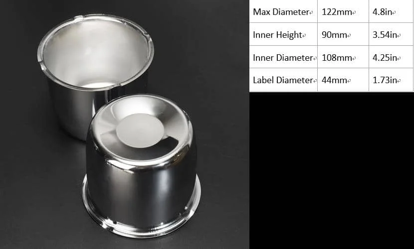 4.25 Inch Push Through Center Cap for Truck Trailer SUV RV