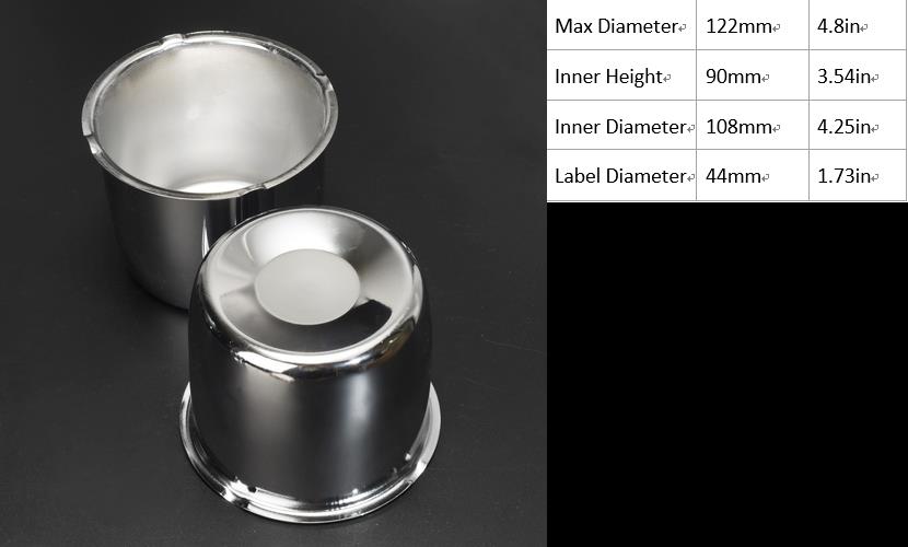 4.25 Inch Push Through Center Cap for Truck Trailer SUV RV
