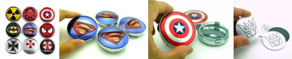 Custom Wheel Center Caps Label for Car
