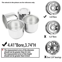 4.41" Chrome Wheel Center Caps