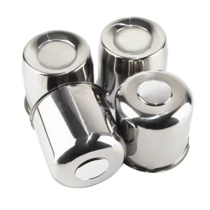 5.15 Push Through Center Caps Chrome Stainless Steel